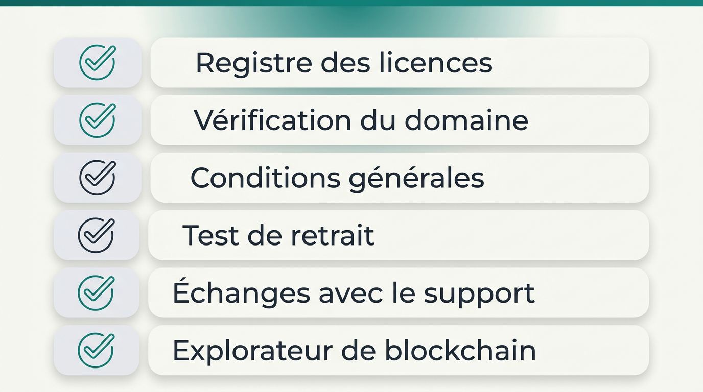 Les preuves utilisées et leur suivi